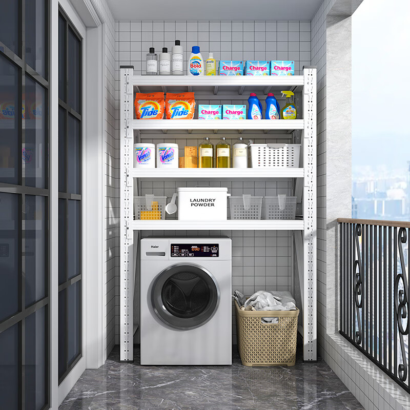澳颜莱落地洗衣机置物架 洗衣机上方架子家用阳台滚筒波轮落地收 105*