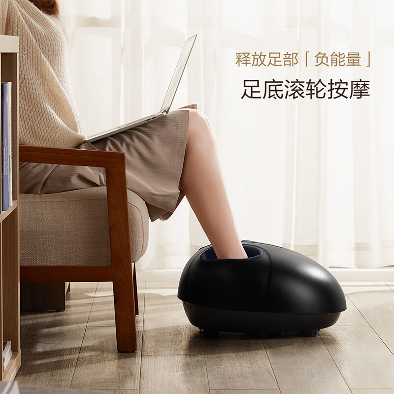 松下（Panasonic）日本足疗机DA80全自动足部按摩器腿部肌肉小腿按摩仪脚底穴位热敷送父母母亲节生日礼物高档礼品 【足底刮痧 全国两年联保】雅典黑