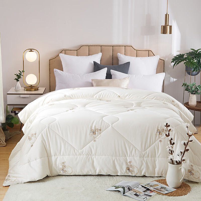 橙央新疆棉花被子花被冬季加厚冬被保暖棉被芯超厚被