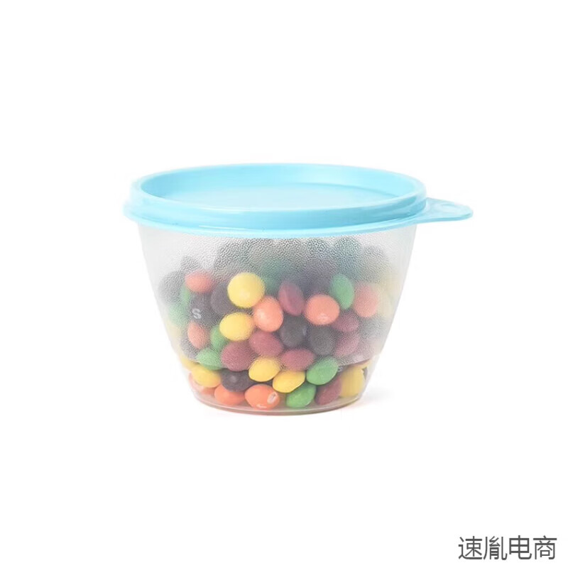 特百惠新款400ml鲜果碗冰箱冷藏保鲜盒圆碗干果零食密封储藏盒 400ml