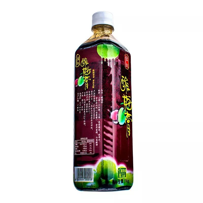 食【精选】酸梅膏浓缩酸梅汤乌梅汁冲调果味饮料酸梅汤原料1000 1000gX1瓶