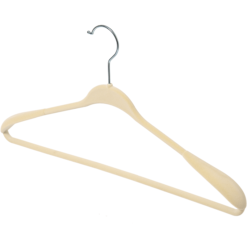 JEKO&JEKO植絨衣架寬肩無(wú)痕防滑晾衣架家用掛衣架子羽絨服大衣衣服架