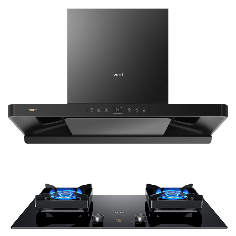 華帝（VATTI）【小飛碟】官方超薄三腔歐式一級(jí)能效抽油煙機(jī)變頻26風(fēng)量5.5kW燃?xì)庠罹邿熢盥?lián)動(dòng) S36【套裝商品】