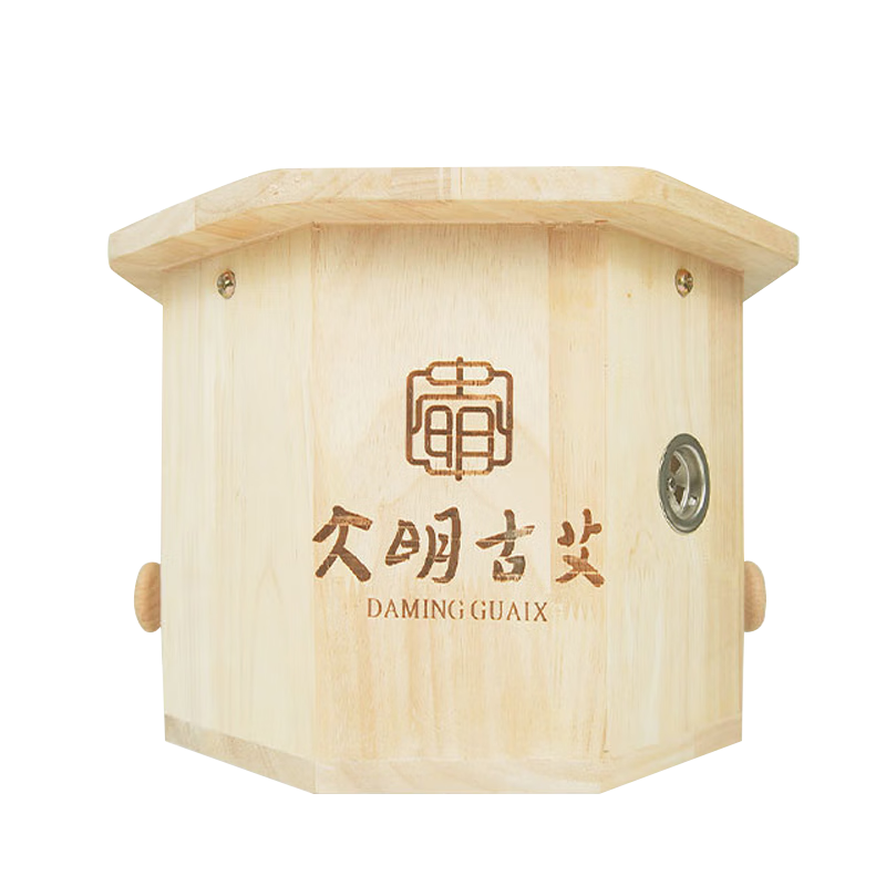 大明古艾橡木實(shí)木艾灸凳子坐灸儀艾灸椅熏艾柱家用養(yǎng)生蒲團(tuán)坐灸桶臀部椅溫灸艾灸熱灸盒實(shí)木 中款坐灸儀