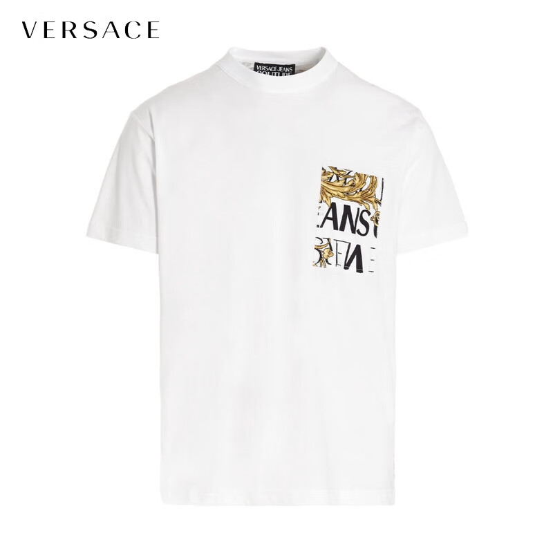 范思哲(versace) 编辑精选 男士 服饰 徽标印花工艺图案短袖t恤 js099