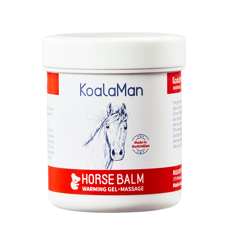 KoalaMan考拉侠马膏原装进口马栗膏按摩凝胶马油膏舒缓关节肌肉酸痛按摩膏 原装进口热感马膏100g*1瓶