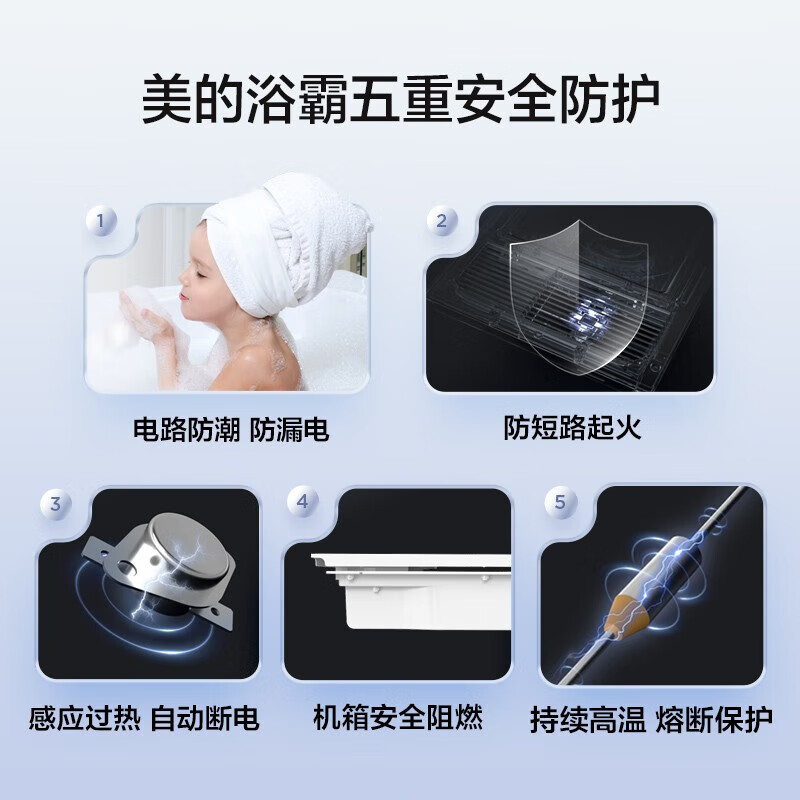 美的（Midea）浴霸暖风照明排气一体集成300x600风暖卫生间暖风机换气浴霸灯