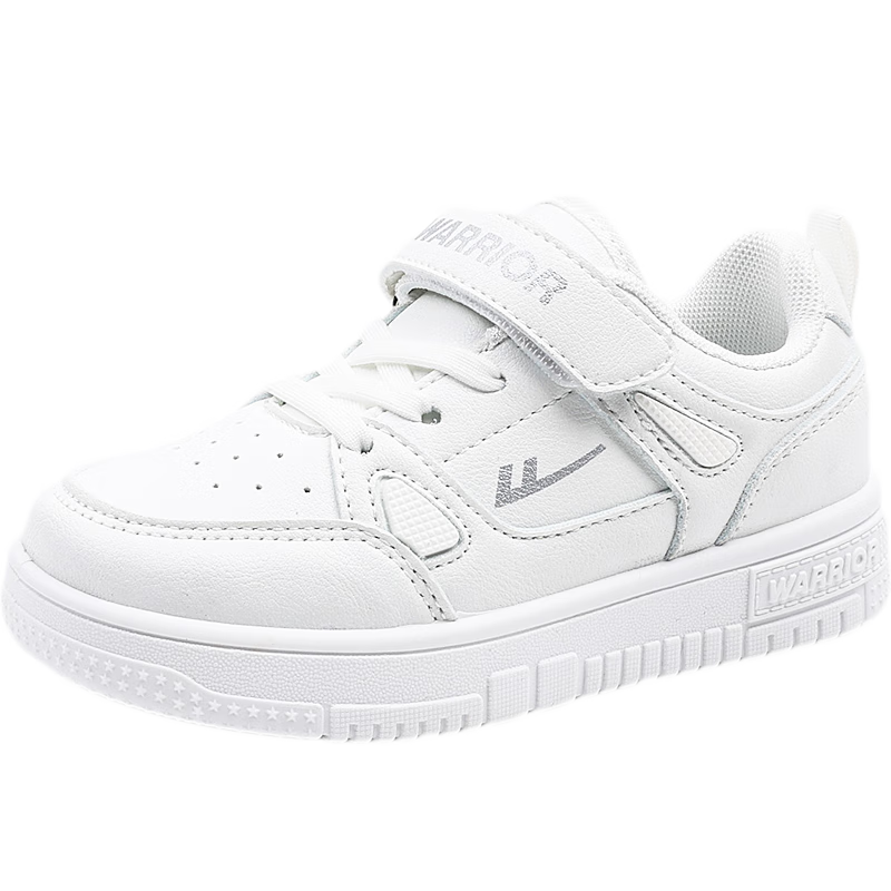 回力儿童运动鞋低帮小白鞋魔术贴板鞋男女童鞋 WZ(CL)-0424 白色 35 