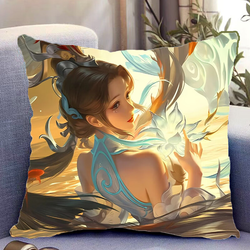王者荣耀大乔周边双面抱枕照片带枕芯靠枕靠垫枕头套生日礼物定制