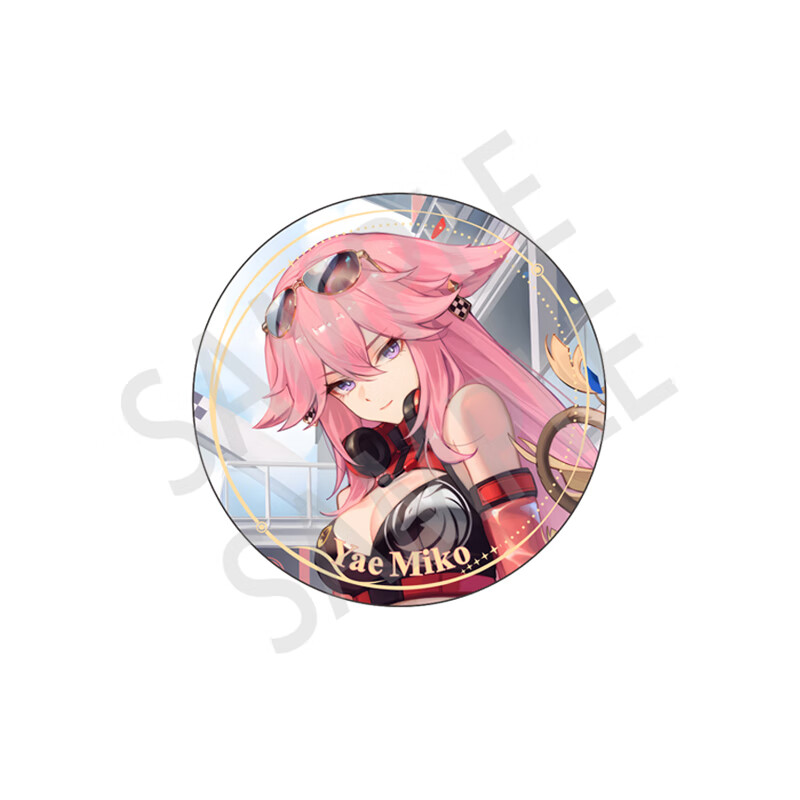 碎徽章谷子立牌背包挂件学生日礼物 八神重子b款-58mm镭射玻璃碎吧唧