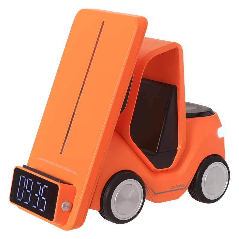 杰梵客（JEEFANCO）創(chuàng)意叉車三合一無線充電器手表iwatch蘋果耳機airpods充電座多合一支架適用蘋果華為小米自動對位 白色叉車【三合一無線充+自動對位】 無規(guī)格