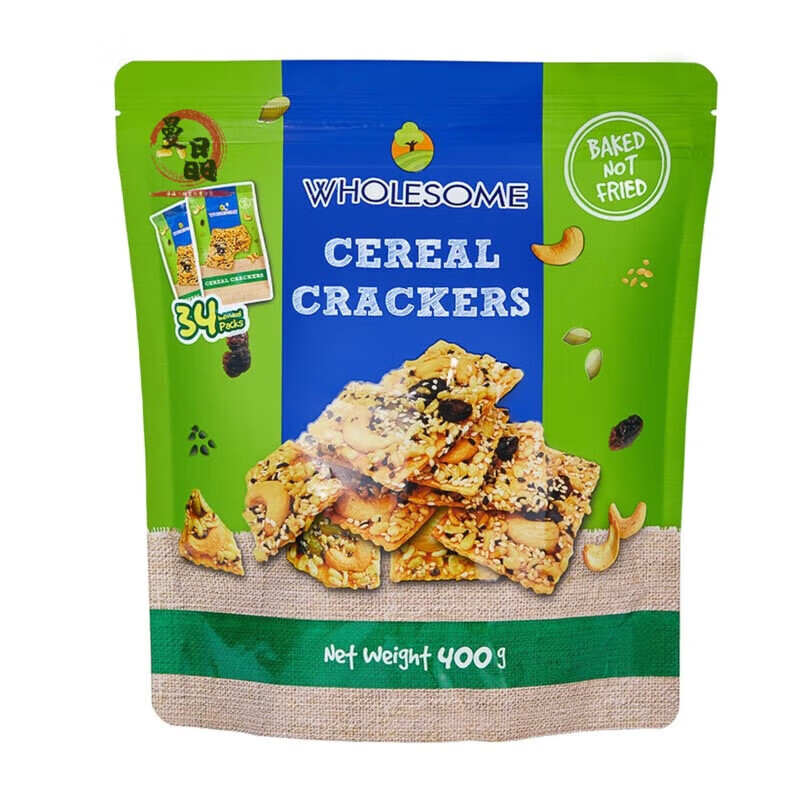 食芳溢山姆会员商店WHOLESOME 进口蝴蝶森谷物饼干 400g 蝴蝶森谷物饼干