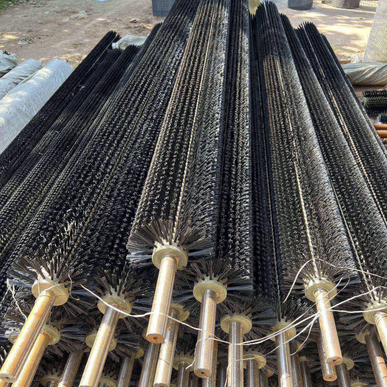 甜苗苗筛沙机耐磨毛刷辊20型30型50型80型毛刷滚筒筛沙机防堵空心毛刷