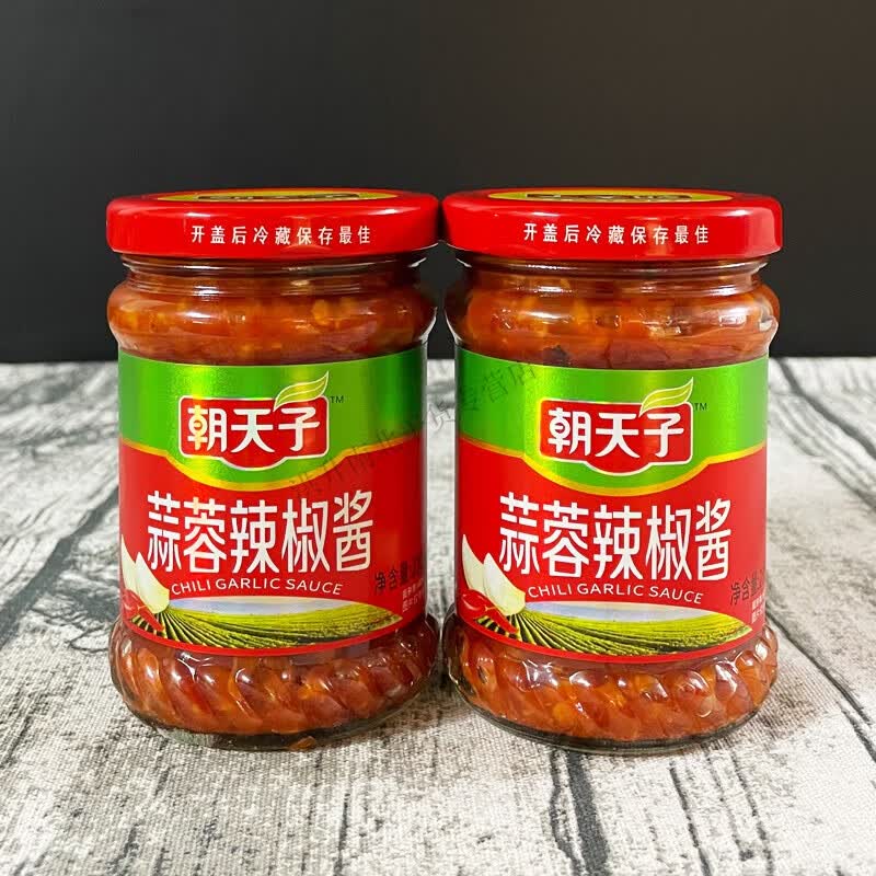 可钦朝天子蒜蓉辣椒酱韶关粤北特产广东潮汕肠粉专用牛杂蘸料下饭拌面