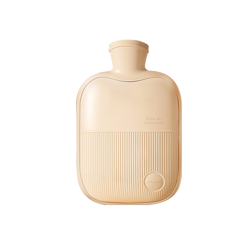 俞兆林（YUZHAOLIN）仿兔绒注水热水袋暖水袋暖手宝宝女生防爆姨妈神器米色1000ml