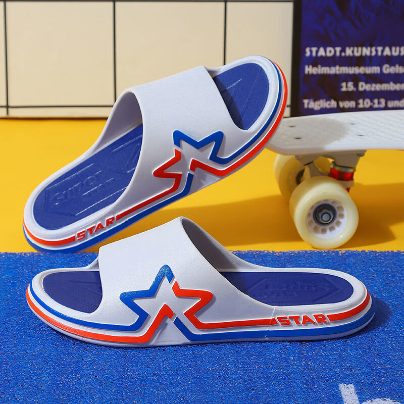 泰夏颖户外凉拖鞋男士夏季室外厚底潮流外出沙滩一字运动拖鞋男款夏外