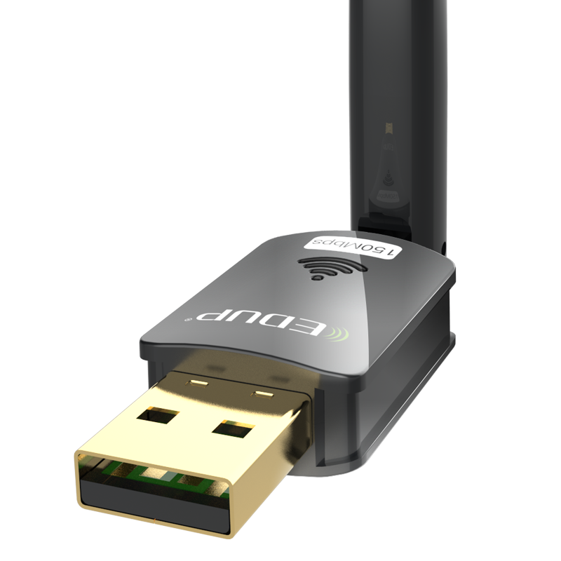 翼联（EDUP）USB无线网卡 150M随身wifi接收器  台式机笔记本电脑通用网卡 配置6dbi天线信号强劲