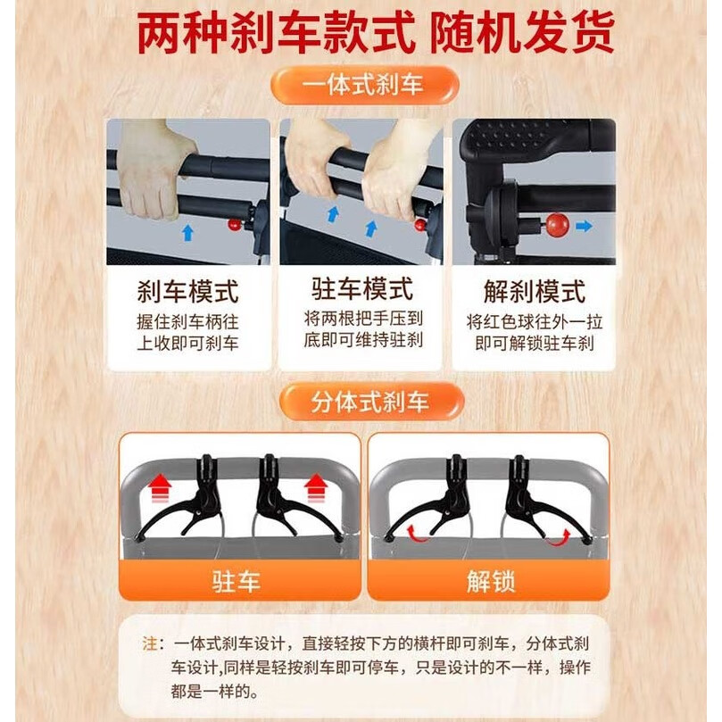 康立普(CANLIPE)轮椅超轻便折叠可上飞机老人专用减震手推车便携式旅游小型简易 碳纤维转印+双弹簧+铝合金车架+12英寸蜂窝后轮