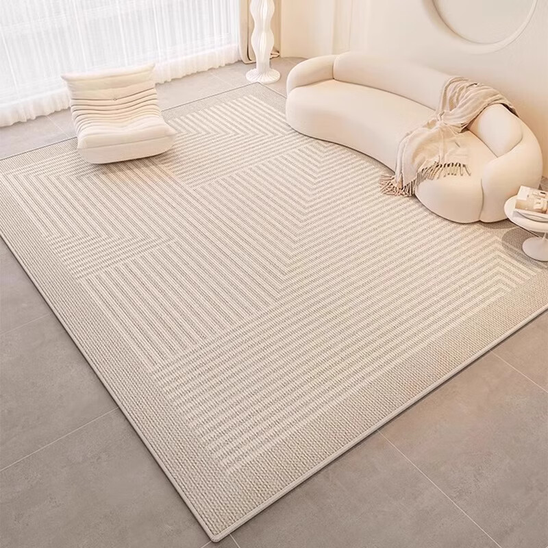 KAYE客厅地毯奶油风简约免洗卧室床边毯子轻奢高级感家用大面积茶几毯 SJR-巴卡伦-10 120x160 cm