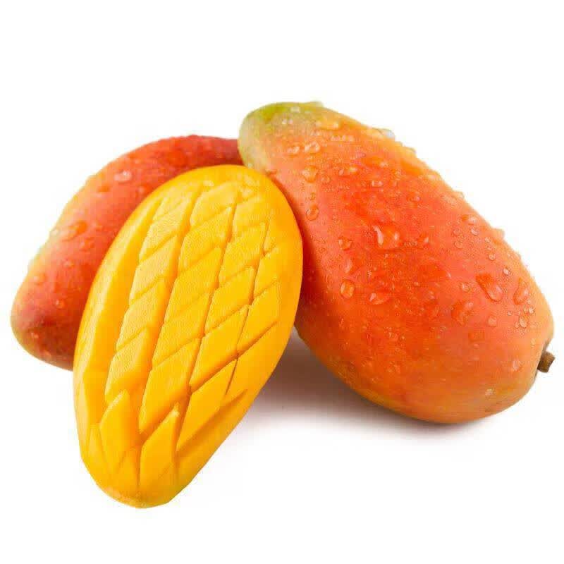 京蚨鲜海南三亚贵妃芒果新鲜水果礼盒当季现摘红金龙 带箱9.5-10斤中果【100-150克】净重9斤