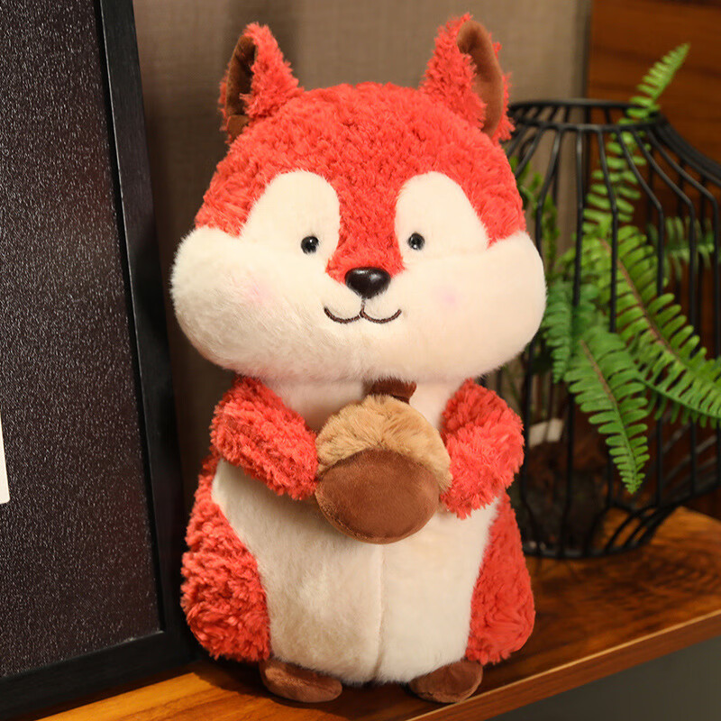 优佑毛绒玩具松鼠公仔女孩玩偶可爱小松鼠布娃娃抱枕儿童节生日礼物