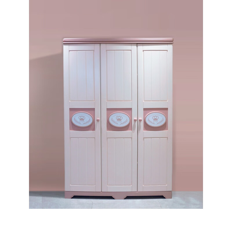 粉白实木衣柜 2门 x 整装