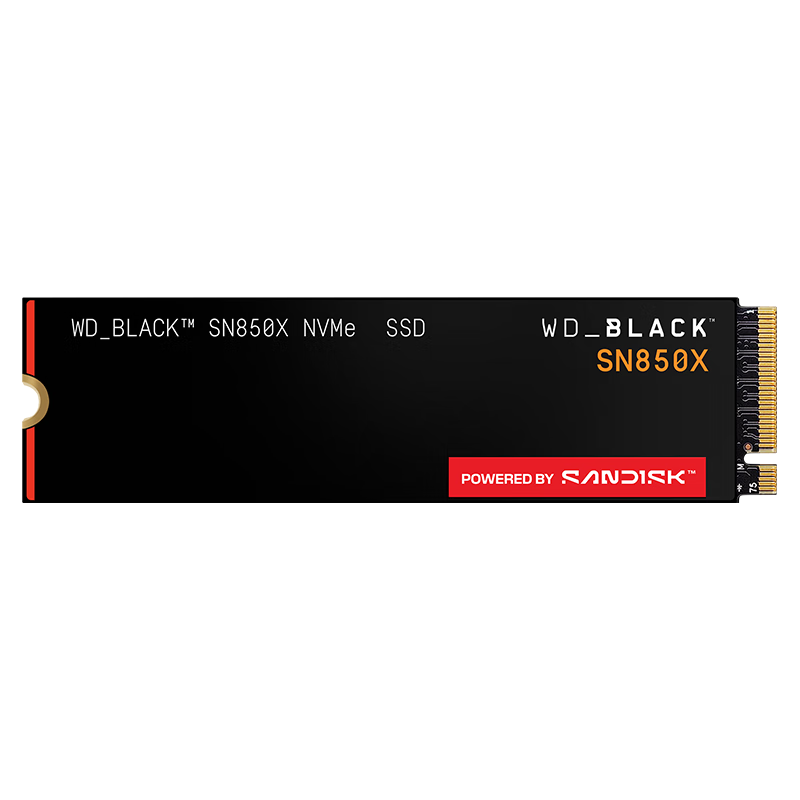 閃迪（SanDisk）ssd固態(tài)硬盤 NVMe M.2接口 AI臺(tái)式機(jī)存儲(chǔ) 筆記本升級(jí)硬盤 原廠顆粒不虛標(biāo)不掉速 SN850X | PCle4x4 7300MB/s 大容量 【1TB】