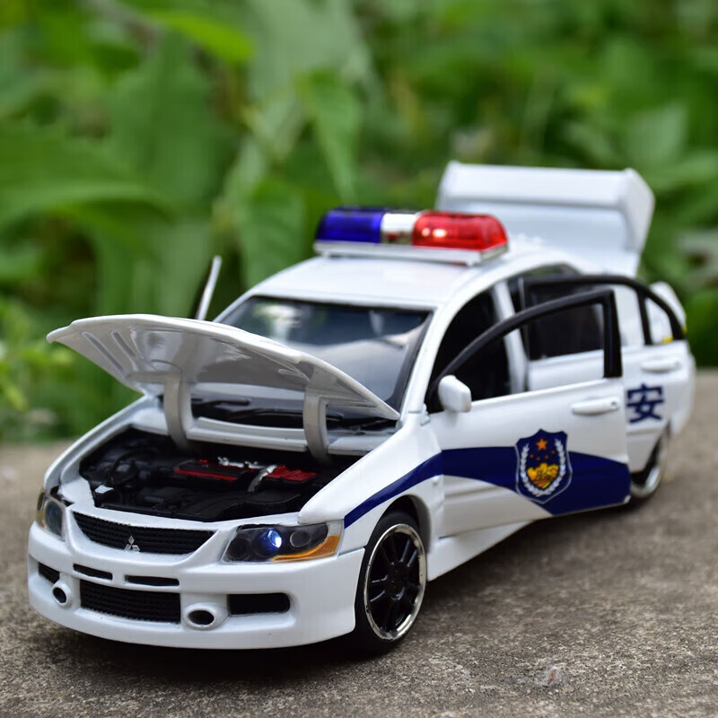 好沐音(haomuyin)生日礼物本田雅阁六开门警车crv救护车合金车模逼真