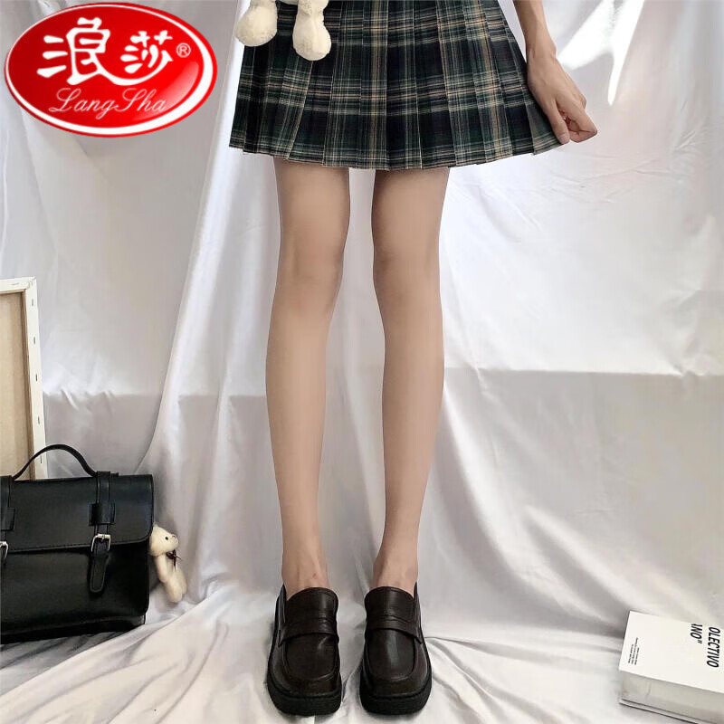 浪莎丝袜女夏薄款防勾丝春秋磨皮光腿神器jk美肤夏季肉色自然透明 深