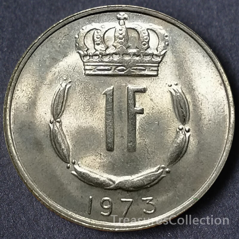 满30 卢森堡1法郎21mm早期欧洲外国硬币钱币外币收藏货币真币