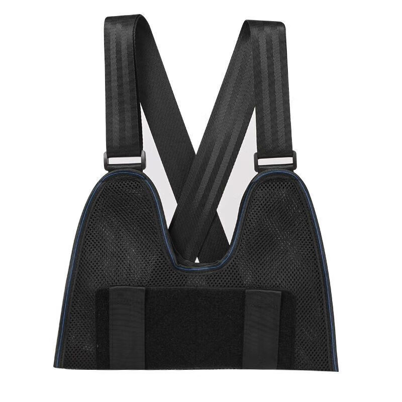 通用医用前臂吊带肩颈腕托带手臂胳膊手腕脱位术后康复固定带四季 普通透气款(黑色)