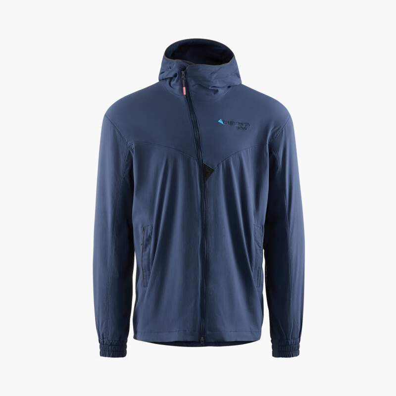 la新款户外防风保暖透气耐磨单层硬壳男士冲锋衣 深蓝indigo blue xs