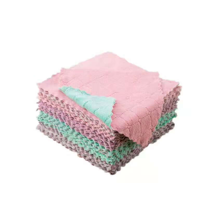 双面双色抹布清洗布洗碗家用抹布清洁布百洁布家用百货抹布 14cm*21cm【15条】