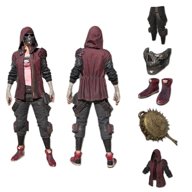 奇玩缘pubg绝地求生皮肤套装骷髅面具柏林裤steam市场代购面巾 市场