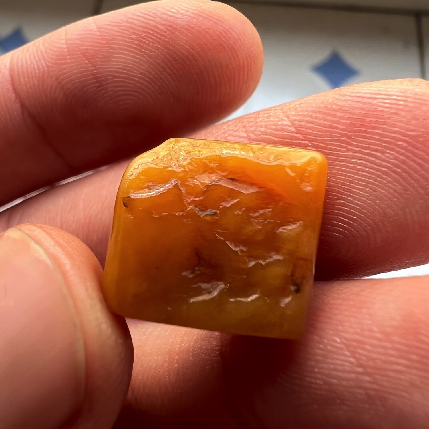 福建寿山田黄石印章3.62克