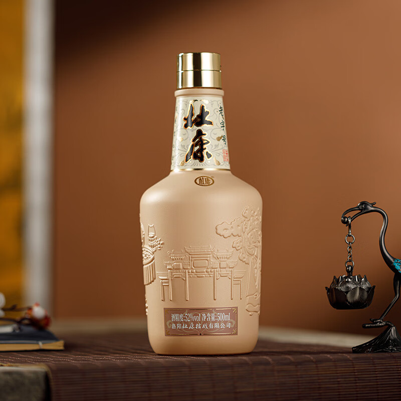 杜康中华老字号52度浓香型白酒 纯粮酿造 送礼宴请婚宴酒 52度 500mL 6瓶 整箱装