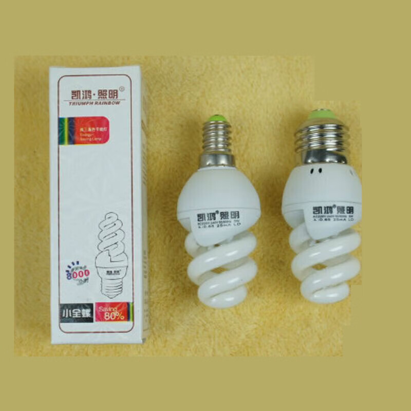特小全螺旋三基色節(jié)能燈E27螺口E14小頭細(xì)口白光黃光5W7W9W11W  5 全螺E14細(xì)口 黃光
