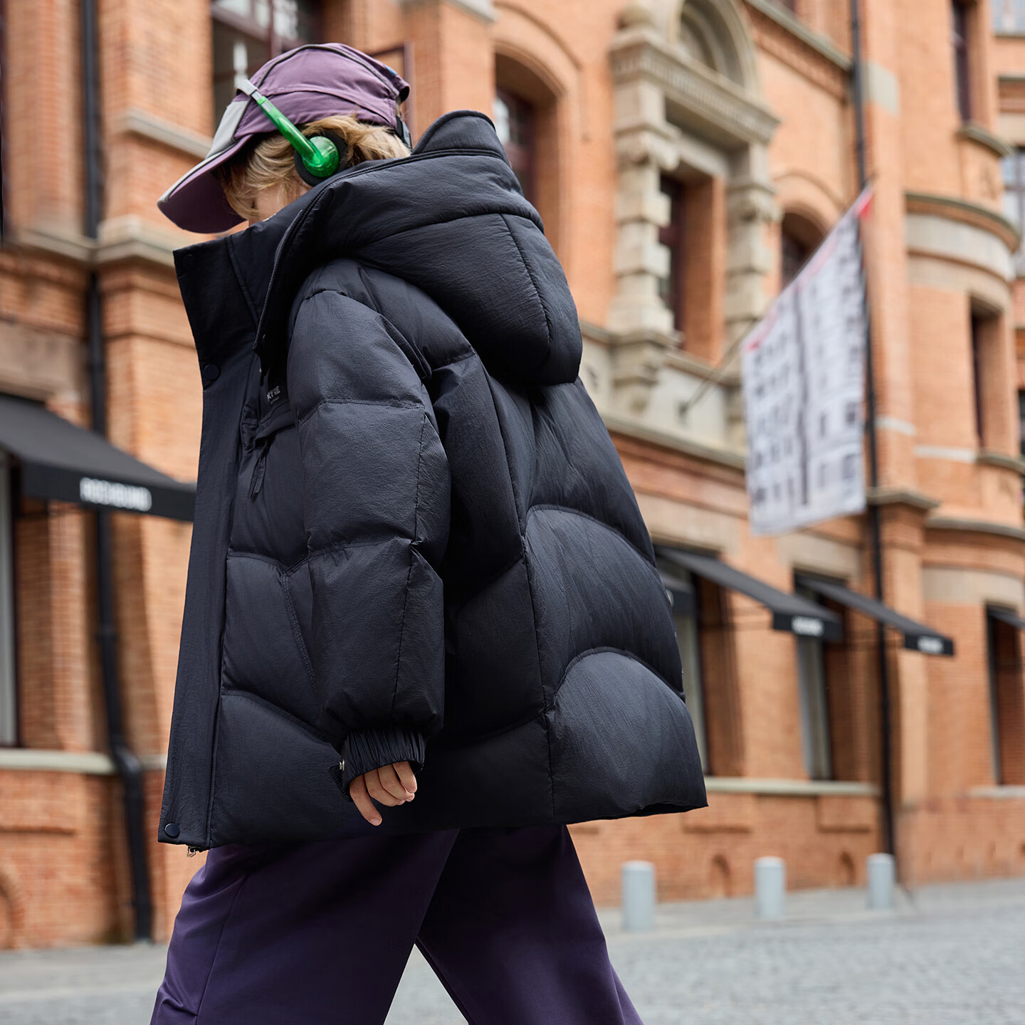 ABC KAIA童装儿童羽绒服中长款加厚男童2025新款90白鸭绒极寒保暖冬装外套 蓝色 160