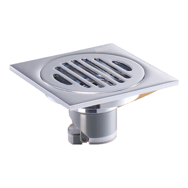 美标同款卫浴洁具FFAS9206方形防臭地漏镀铬CF9202拉丝镀全铜 FFAS9206不锈钢