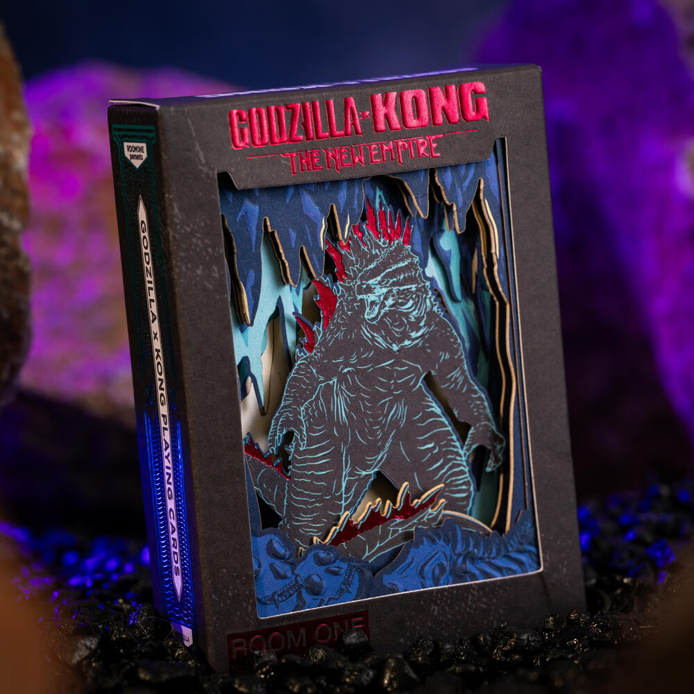汇奇花切收藏扑克牌 哥斯拉大战金刚2 godzilla kong收藏创意卡牌