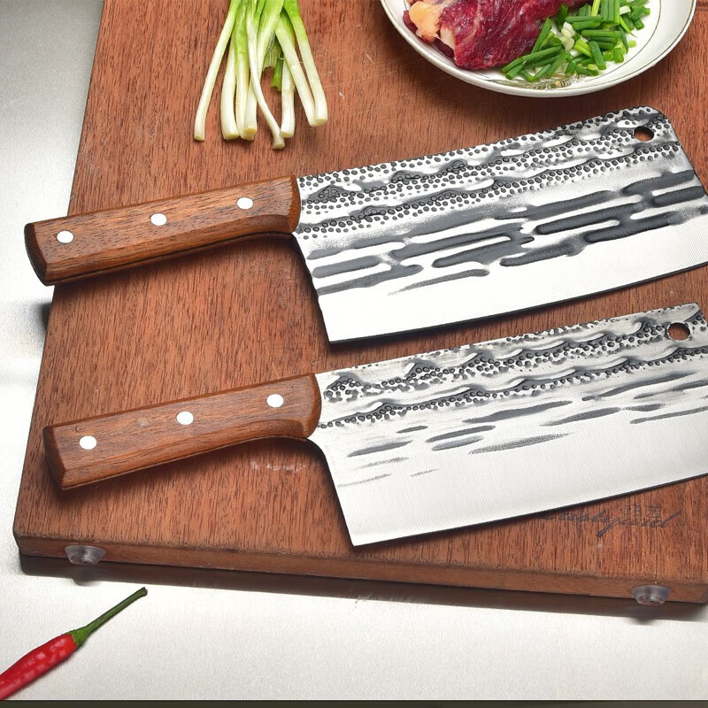 池匠作【阿乐推荐】菜刀古法锻打斩剁骨刀大骨刀切片切菜刀实木手柄 切片刀
