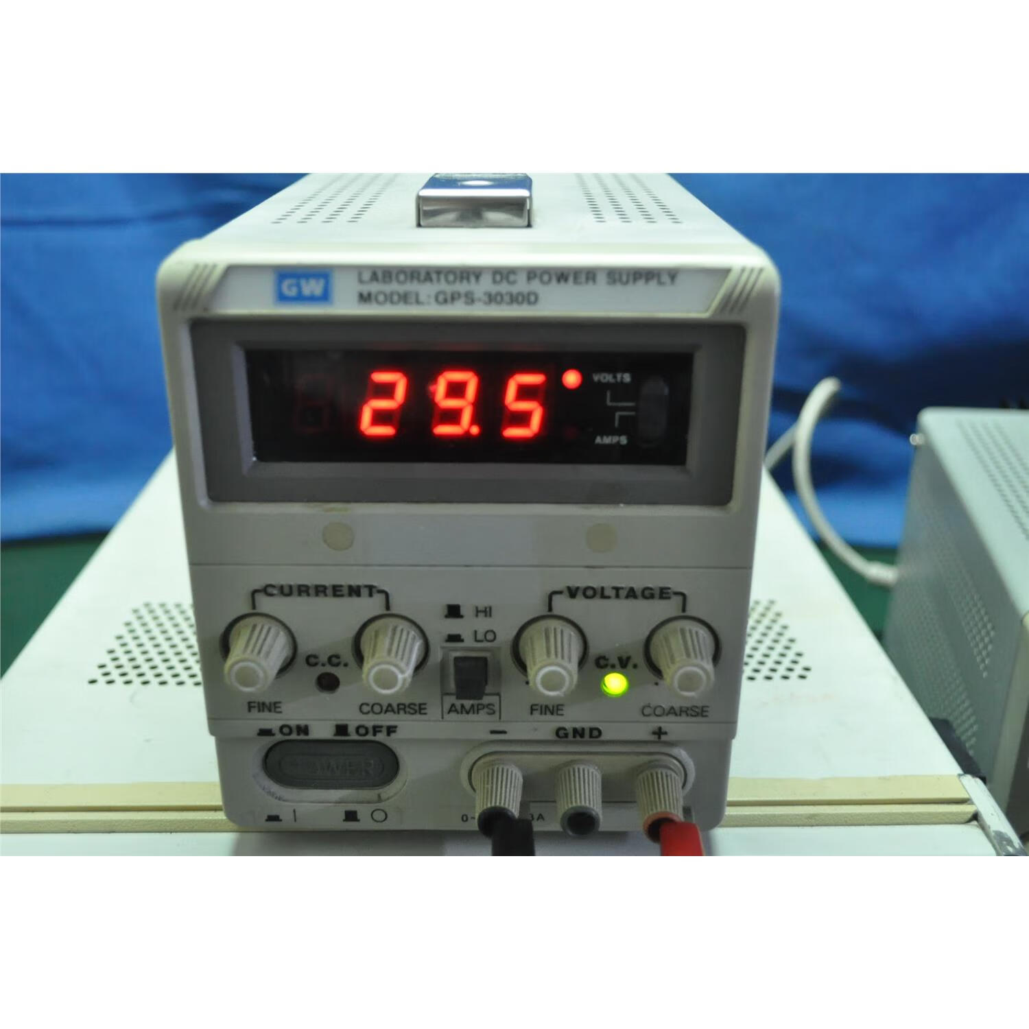 纬探二手固纬GPS-3030D线性直流稳压电源单路单显030V03A维修电源 蓝色 老款
