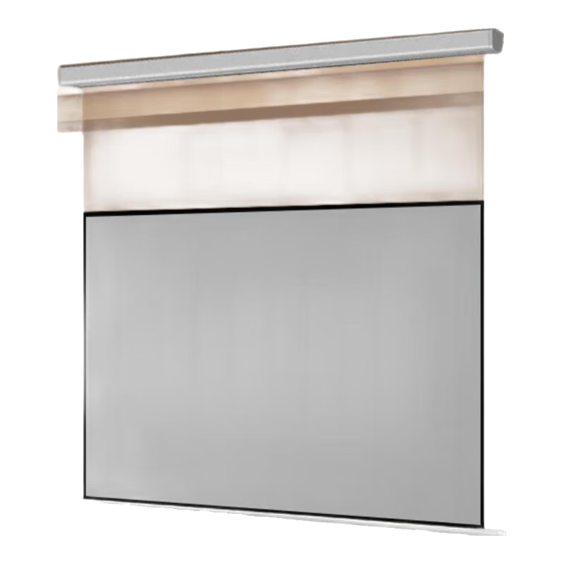 鯨米光子智能投影幕布電動(dòng)抗光高清可自動(dòng)升降壁掛電影激光便攜嵌入式拉線(xiàn)天花激光電視投影儀家用影院 抗光極灰-光子幕 100英寸