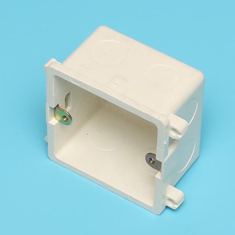 中财阻燃5公分拼装暗盒组合底盒 pvc线盒 连体接线盒多联盒