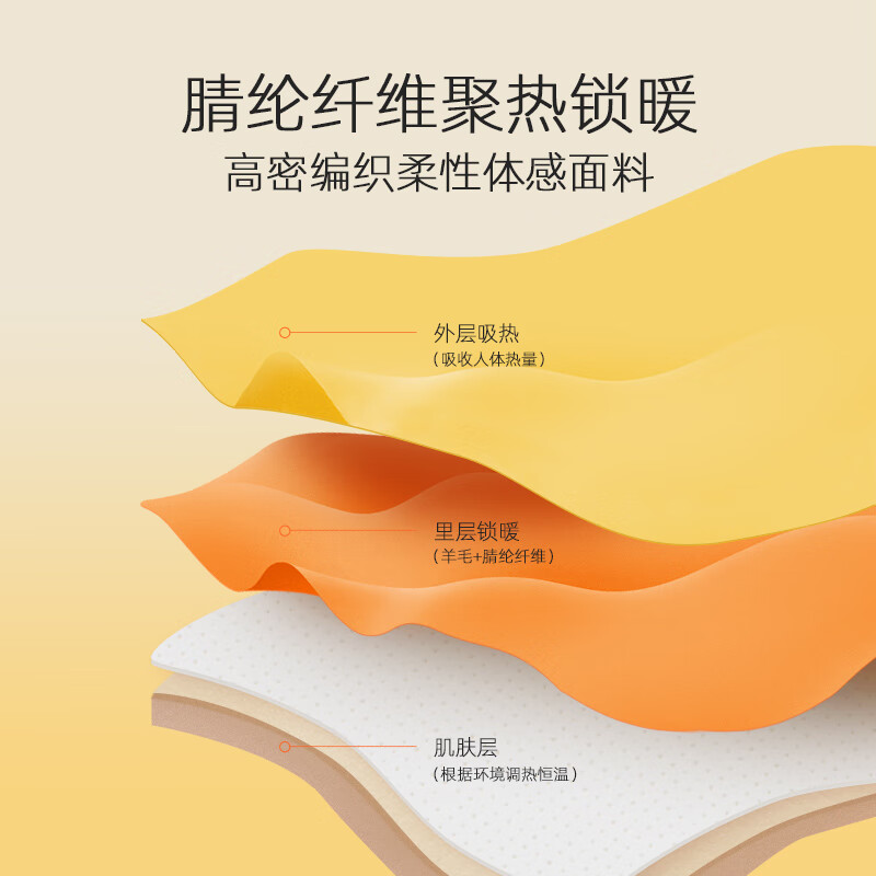 金利来女士保暖内衣女羊毛轻薄圆领简约基础打底秋衣秋裤保暖套装 黑色 M
