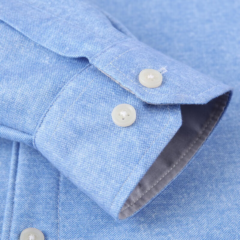 罗蒙（ROMON）长袖保暖衬衫男新款加绒加厚格子衬衫中青年男士商务休闲衬衣 蓝色 38/M