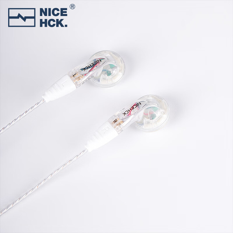 原道-原道可欣第三代平头塞更小尺寸佩戴舒适可换线HiFi带麦线控耳机 【原道可欣】透明3.5mm带麦