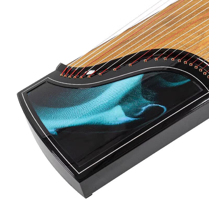 朱雀如蓝古筝6系整挖筝 家庭演奏业余考级专业练习古筝 浅色面板 套餐