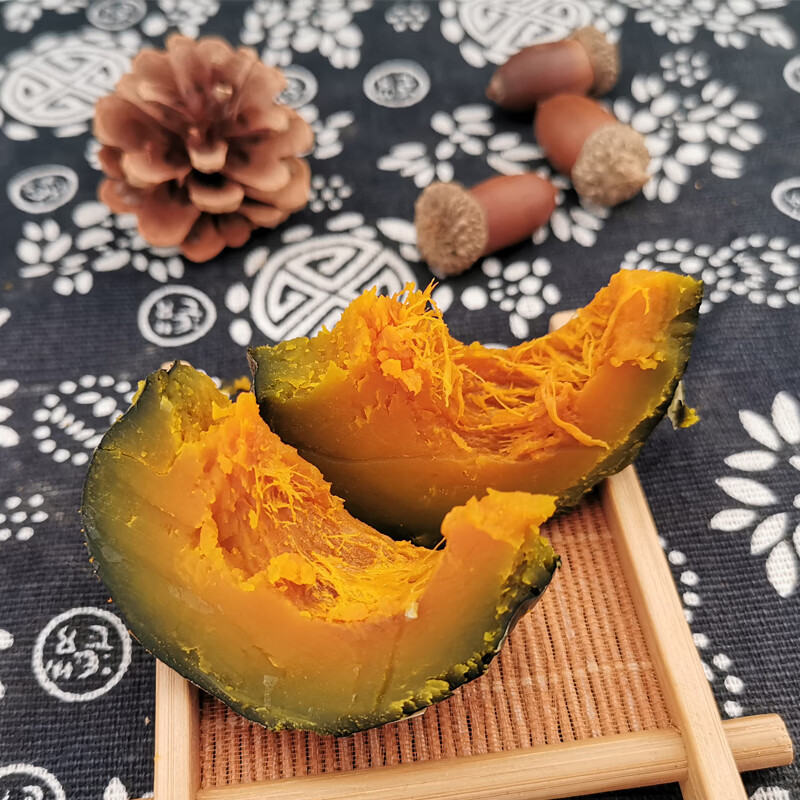 秦品堂正宗贝贝南瓜板栗味小南瓜新鲜蔬菜软糯香甜轻食减脂餐老少皆宜 【精选】贝贝南瓜 5斤 (带箱)