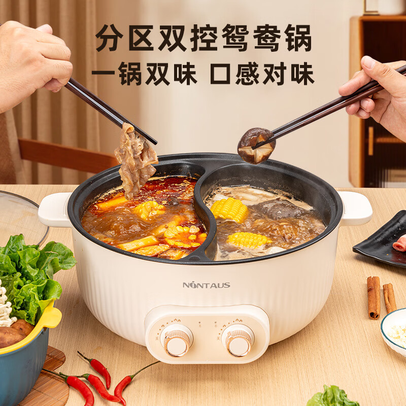 金正多功能电火锅家用鸳鸯锅不粘锅电炒锅宿舍煮面锅小电锅电热锅 4L电火锅(单锅) 1000W